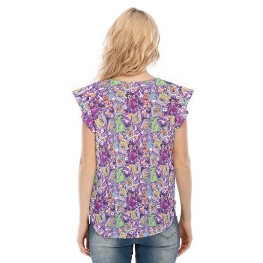 Not So Scary Halloween Party - Women’s Flutter Sleeve Top