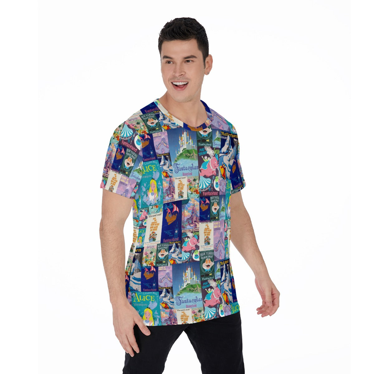 Vintage Fantasy Ride Posters - Men's Short Sleeve T-Shirt