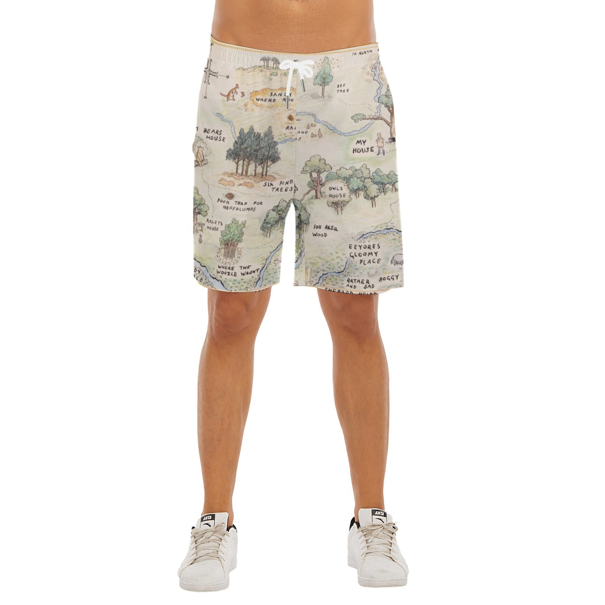 Hundred Acre Map - Men’s Pocket Beach Shorts