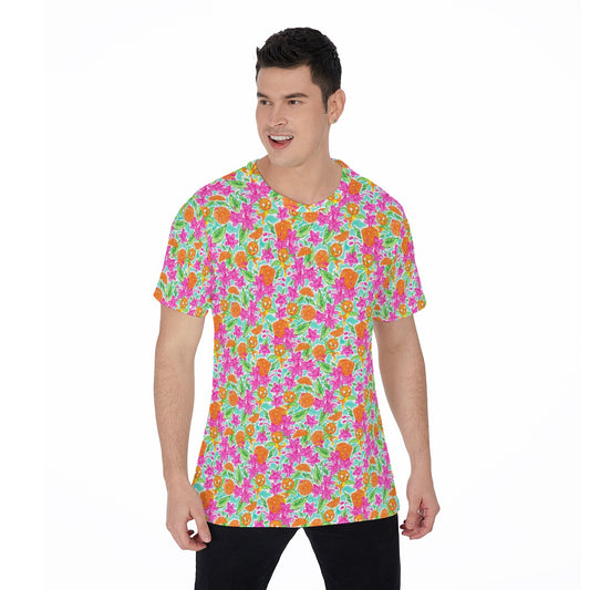 Tropical Citrus Bloom - Men's Short Sleeve T-Shirt