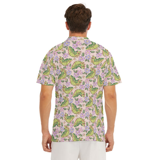 Cheerful Caterpillar Garden - Men's Polo Shirt