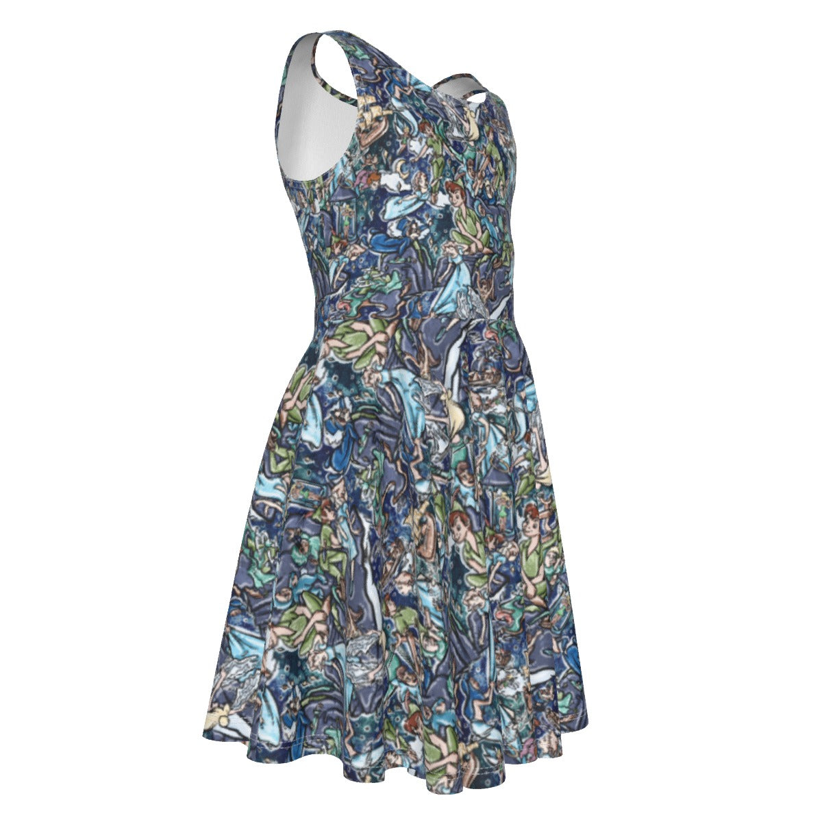 Magical Skybound Adventure - Kid's Sleeveless Skater Dress