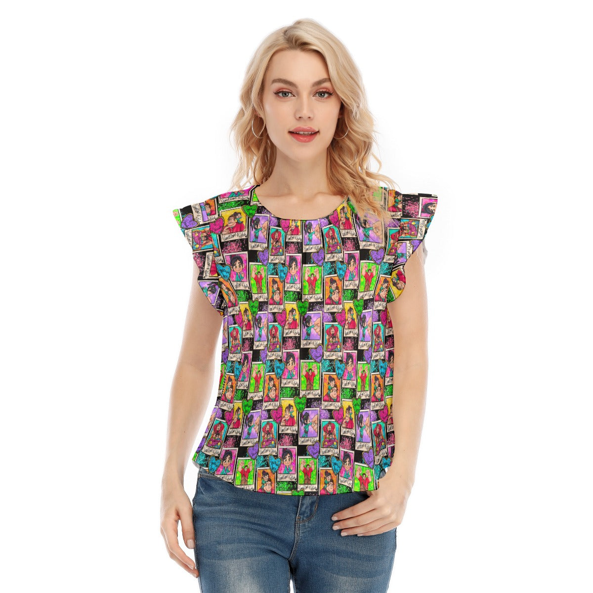 You're My Hero - Women’s Flutter Sleeve Top