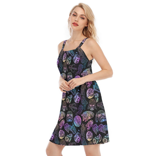 Watercolor Galactic Mandalas - Women’s Adjustable Sundress