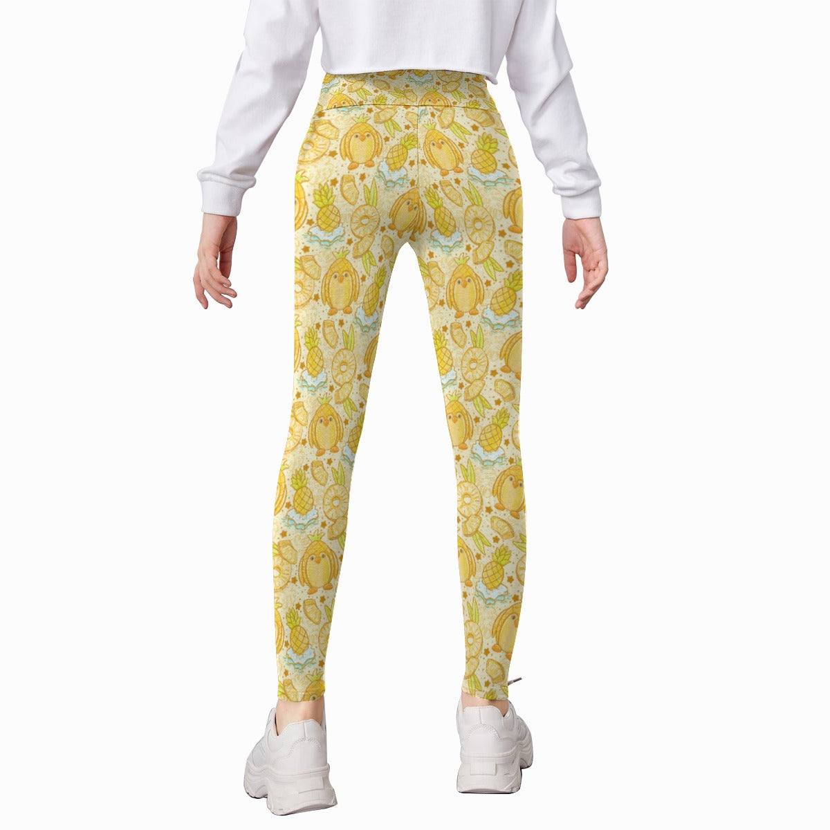 Fruitimals - Pineapple Penguins - Kid's Leggings