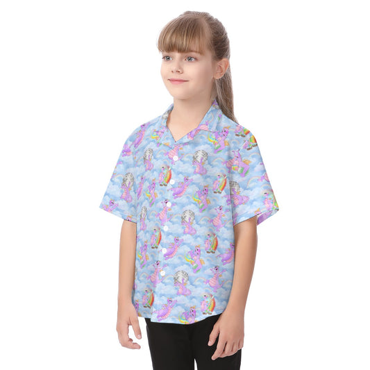 Imagine with Figment - Kid's Hawaiian Button Up Shirt