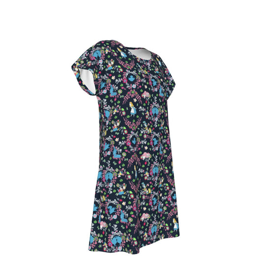 Garden Whimsy - Wonderland Dreams - Women's T-Shirt Dress