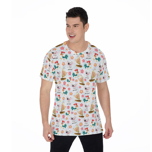 Island Pig & Rooster Duo - Men's Short Sleeve T-Shirt