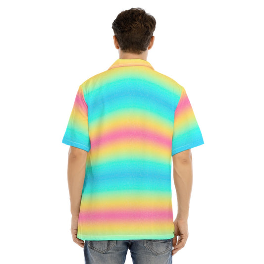 Rainbow Ombre - Men's Hawaiian Button Up Shirt