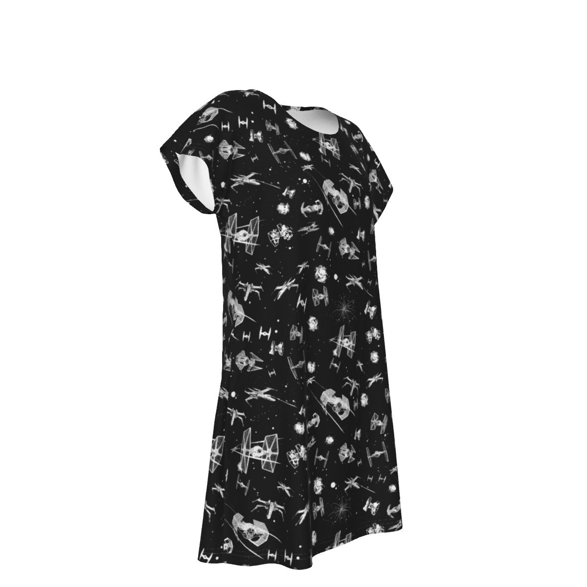 Epic Space Battle Ships - Women's T-Shirt Dress