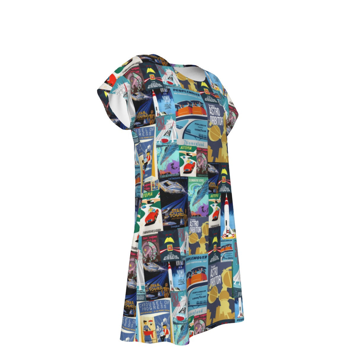 Vintage Tomorrow Ride Posters - Women's T-Shirt Dress