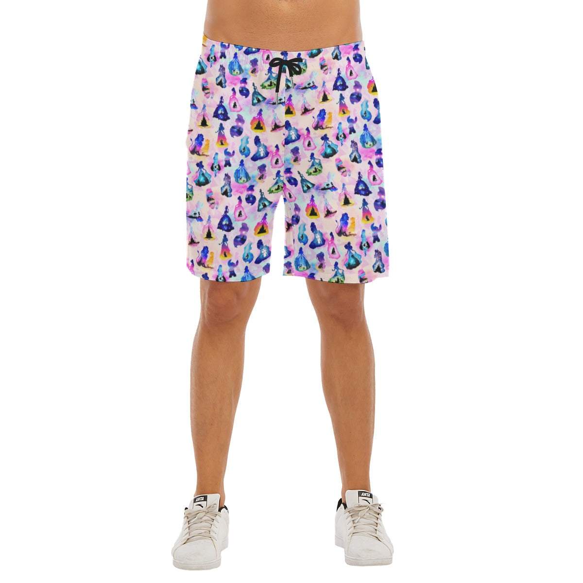 Princess And Classic Animation Silhouettes - Men’s Pocket Beach Shorts