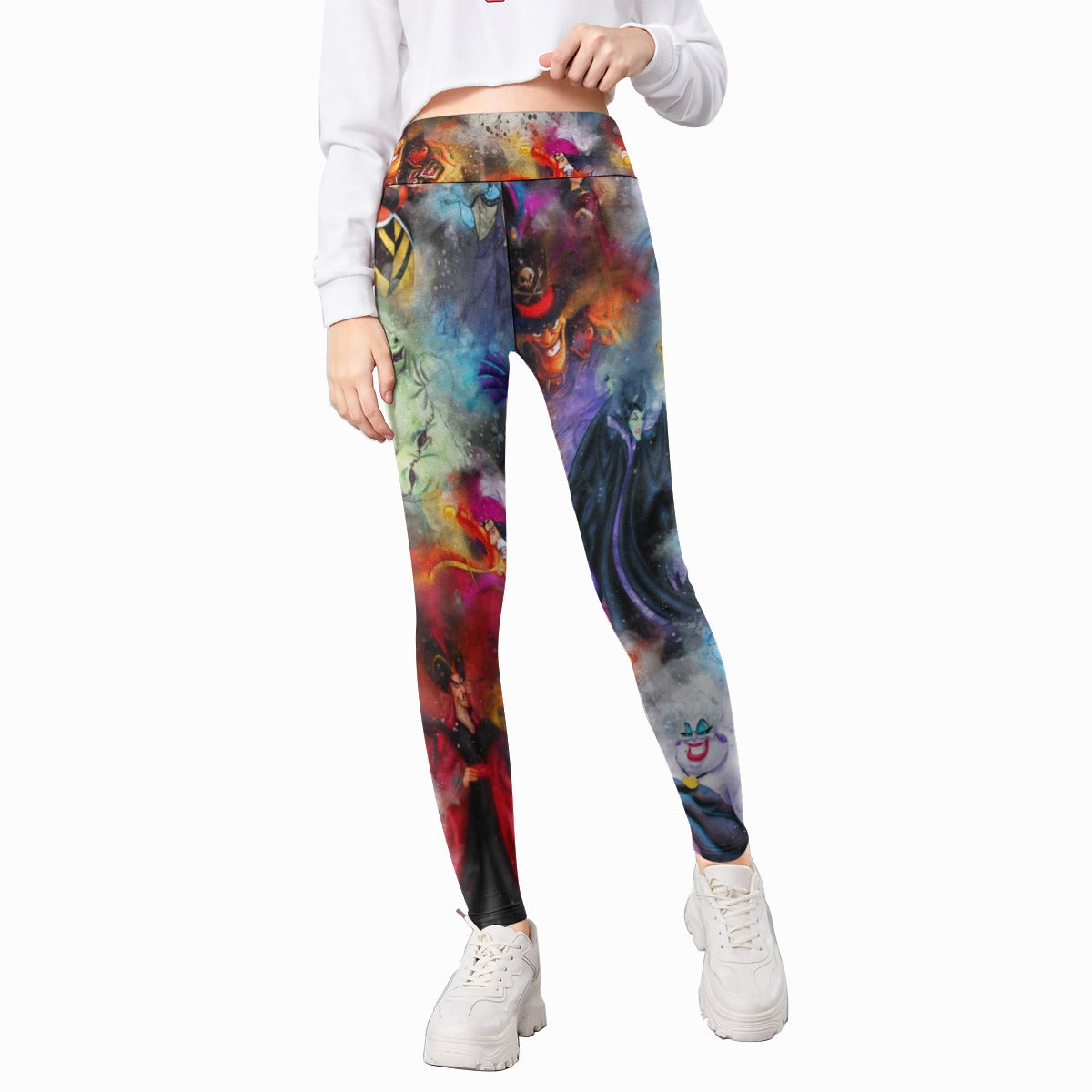 Watercolor Wicked Villains - Kid's Leggings