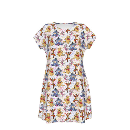 Beloved Forest Friends Sketch Autographs - Women's T-Shirt Dress