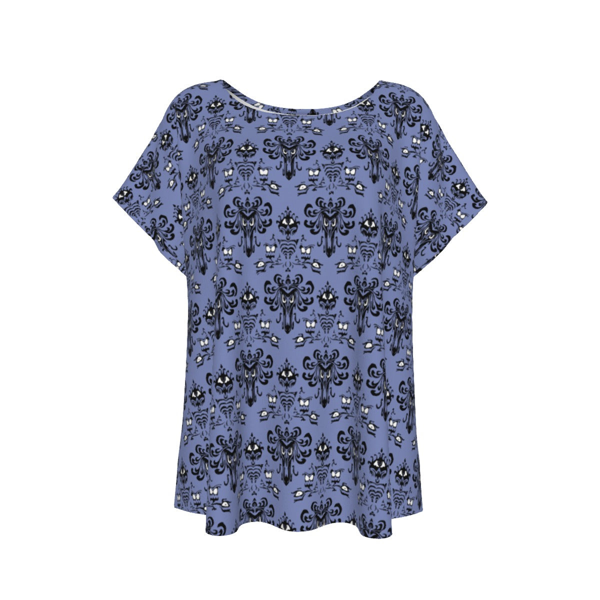 Spooky Mansion Wallpaper- Women’s Relaxed Fit Scoop Tee