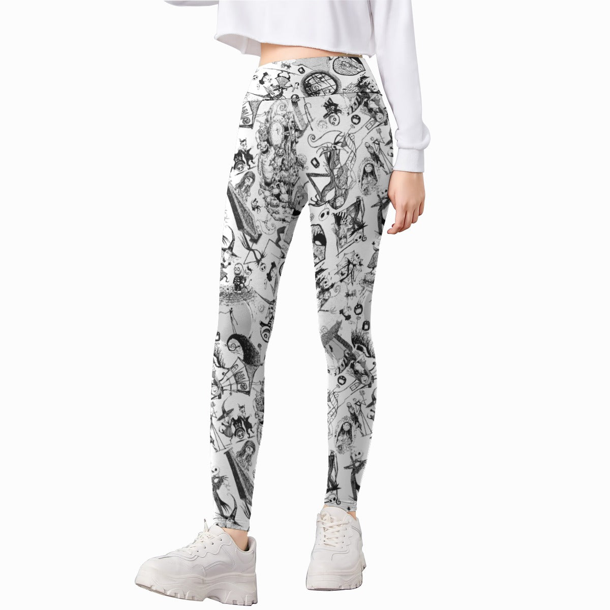 Nightmare Halloween Sketches - Kid's Leggings