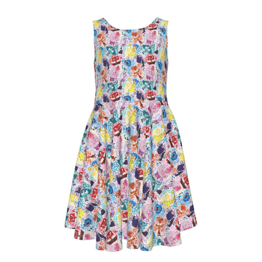 Floral Emotions - Kid's Sleeveless Skater Dress