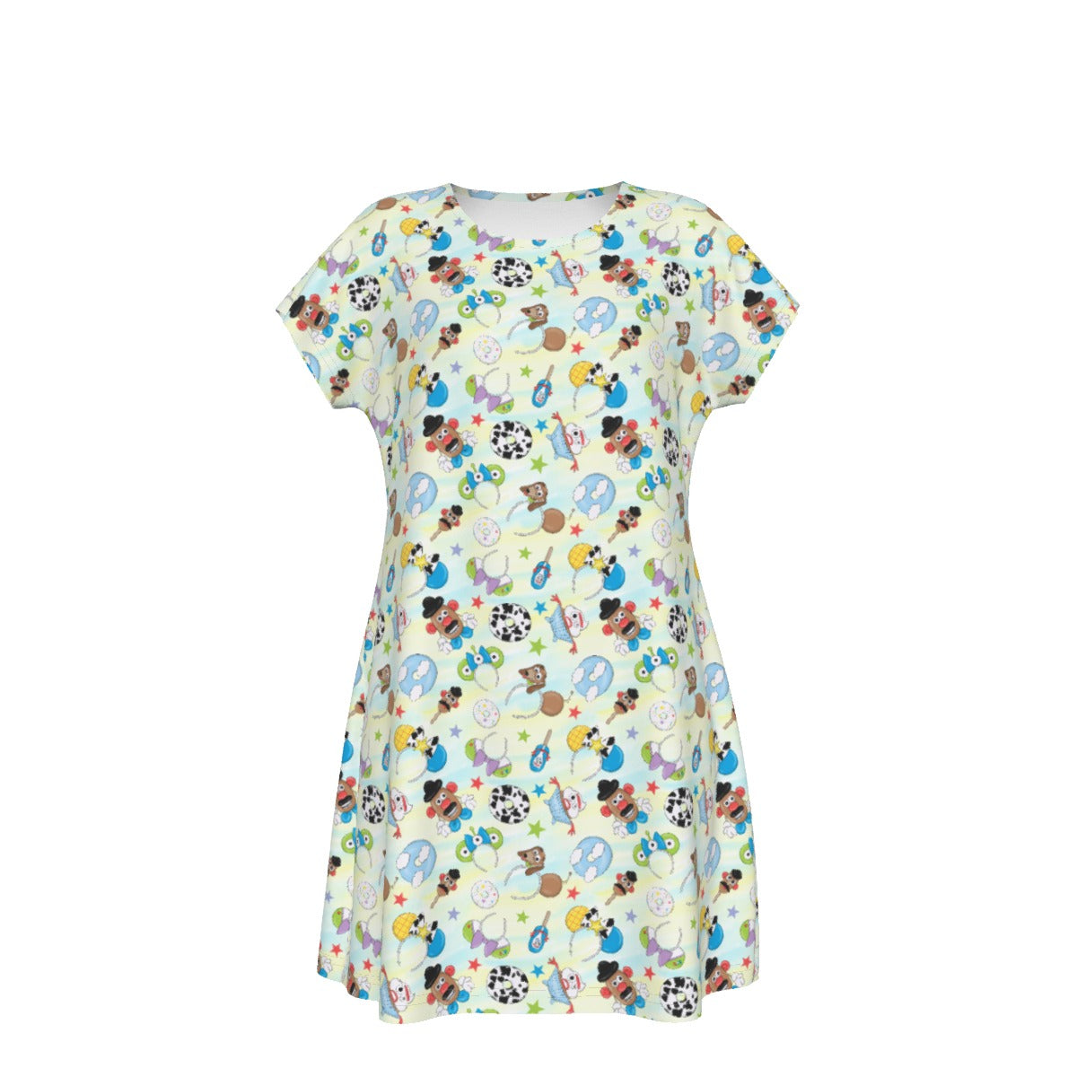 Playful Toy Style Icons - Women's T-Shirt Dress