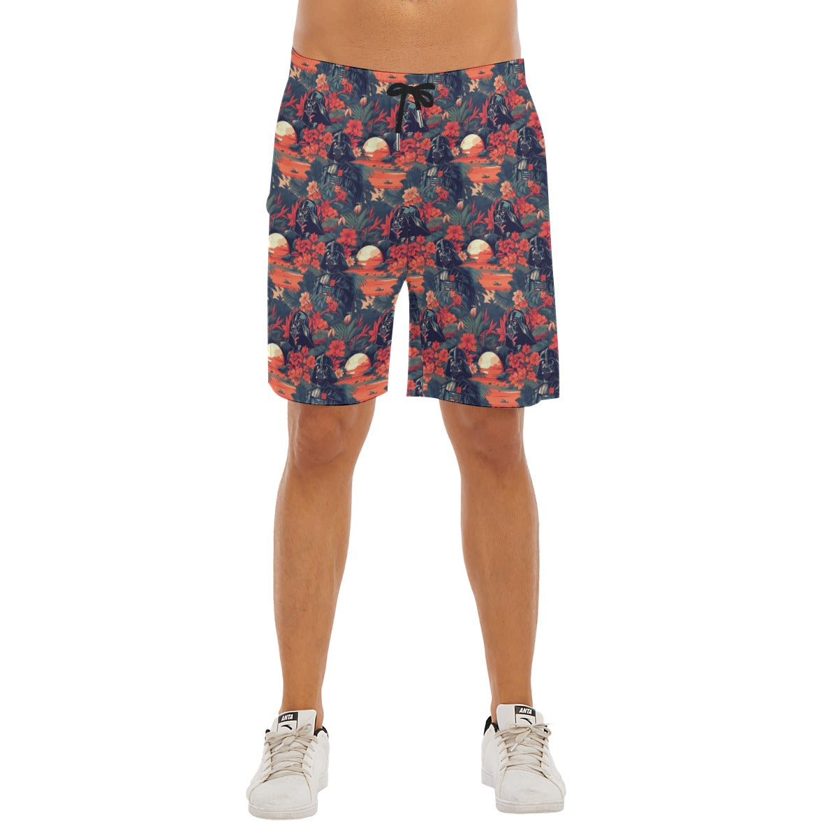 Tropical Dark Side Escape - Men’s Pocket Beach Shorts