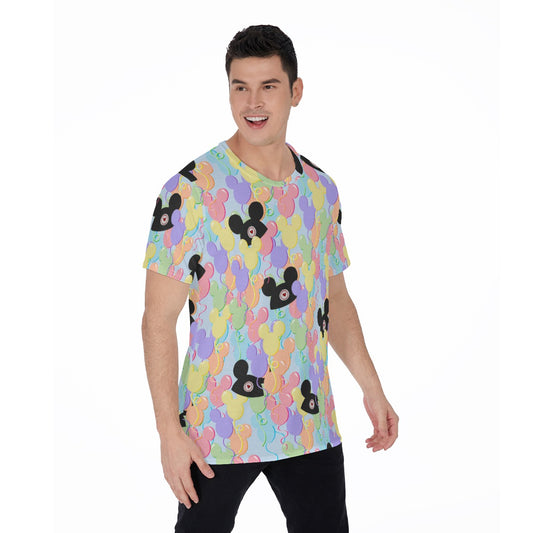 Pastel Mouse Ear Balloons - Men's Short Sleeve T-Shirt