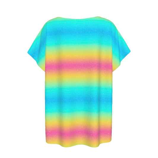 Rainbow Ombre - Women’s Relaxed Fit Scoop Tee