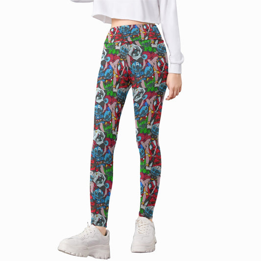 Superhero Stitch - Heroes Assembled - Kid's Leggings
