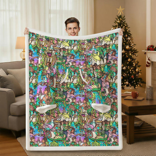 Bayou Princess Storybook Scenes - Wearable Blanket Hoodie