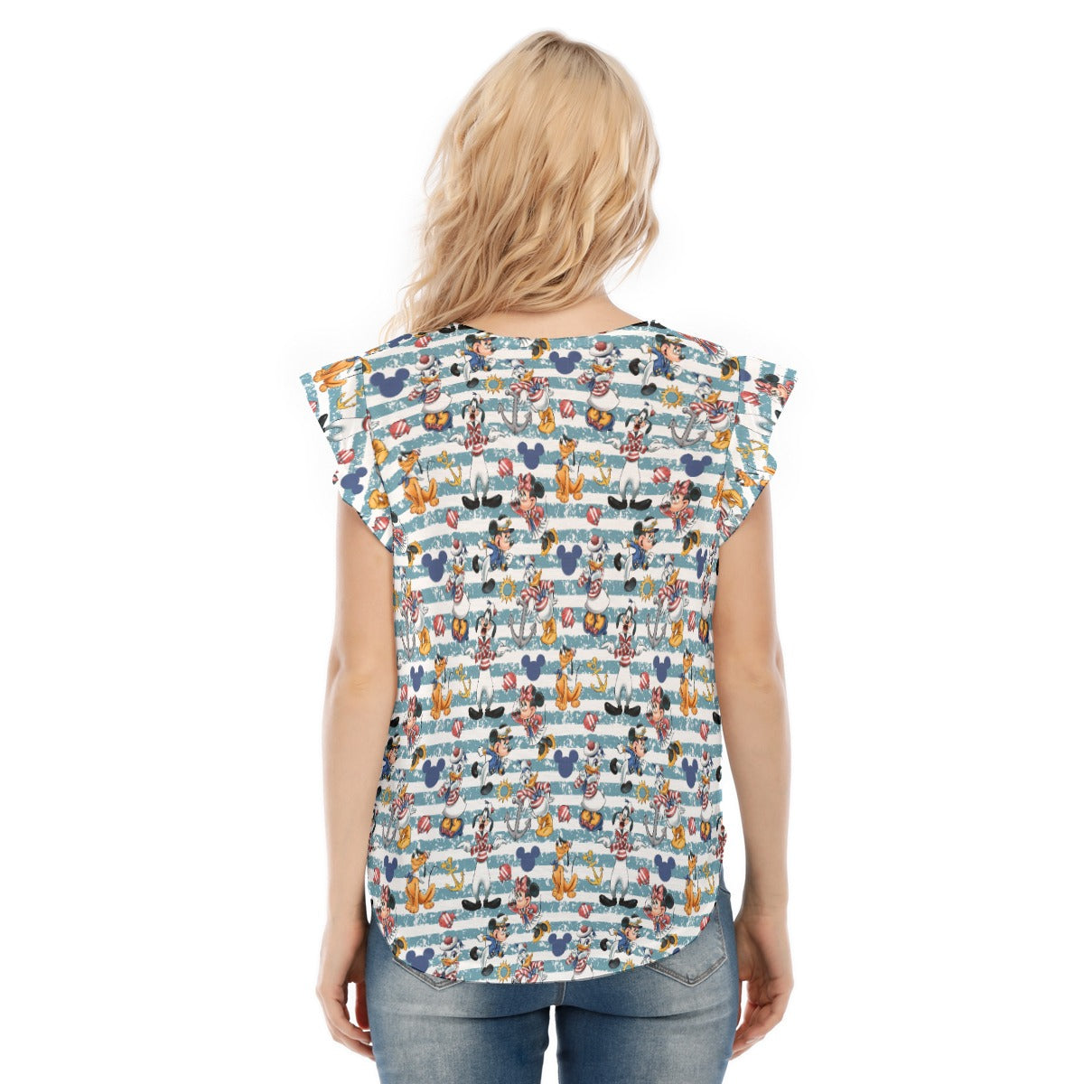 Cruise Crew on Deck - Women’s Flutter Sleeve Top