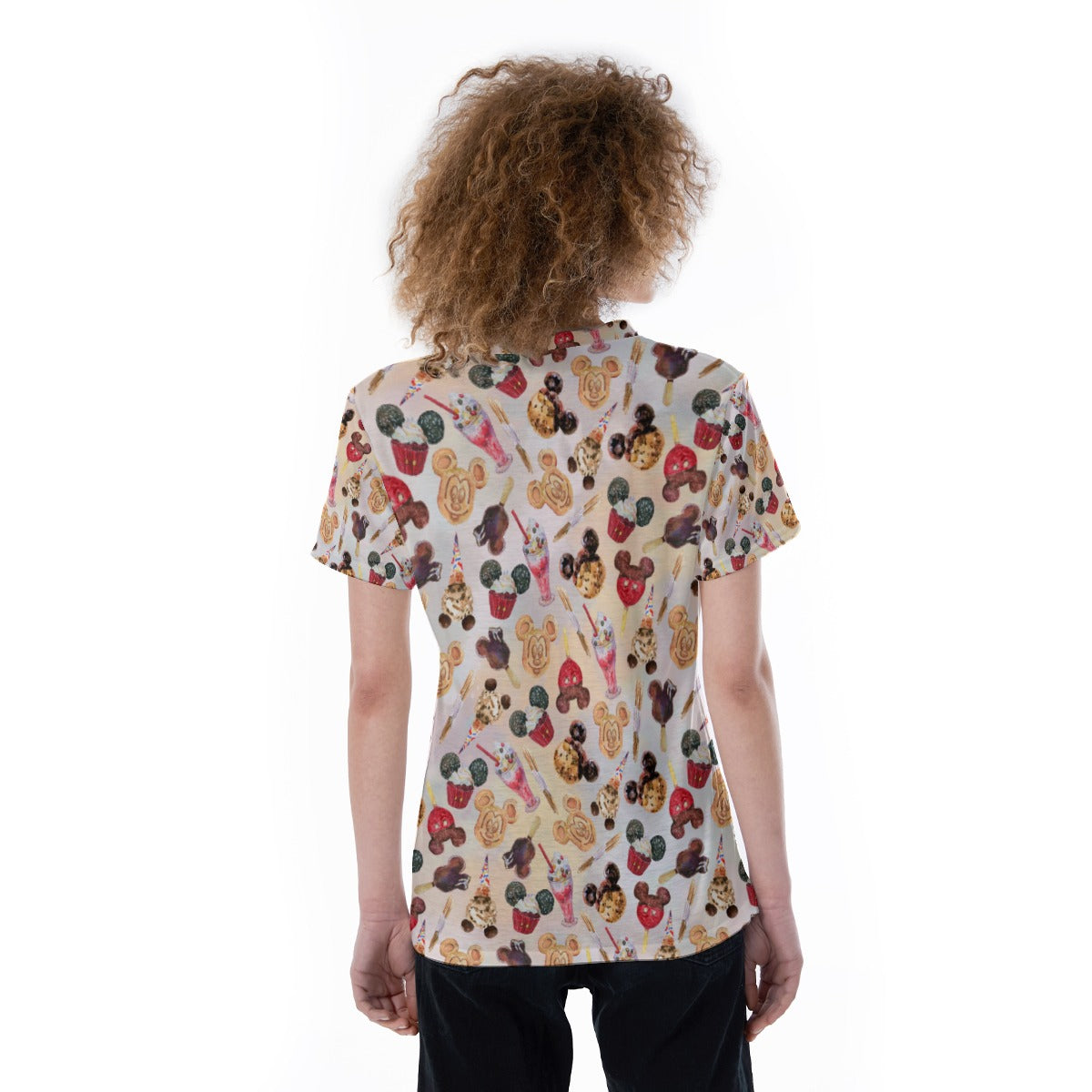 Mouse Snack Treats - Women's Short Sleeve V-Neck T-Shirt