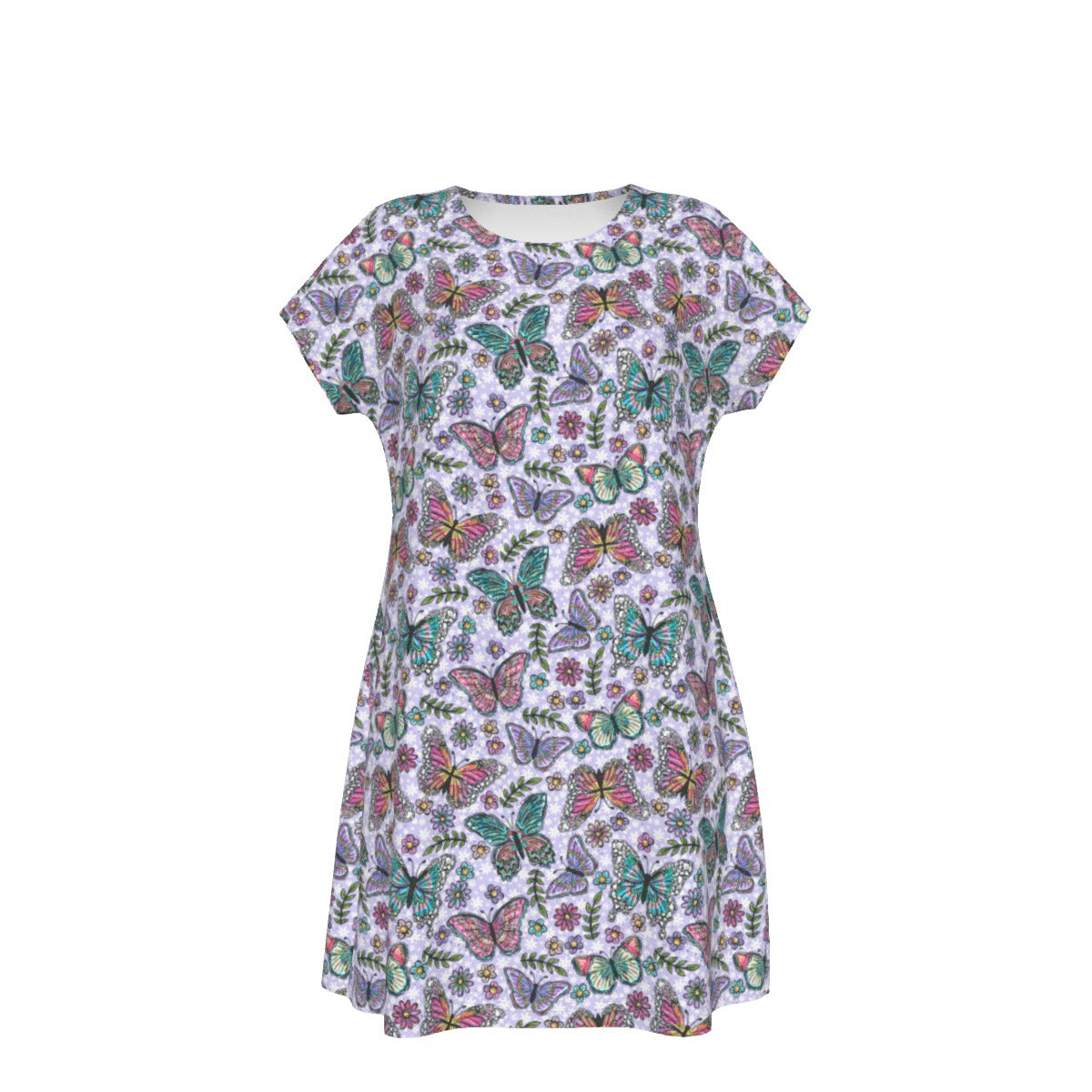 Butterfly Magic - Women's T-Shirt Dress