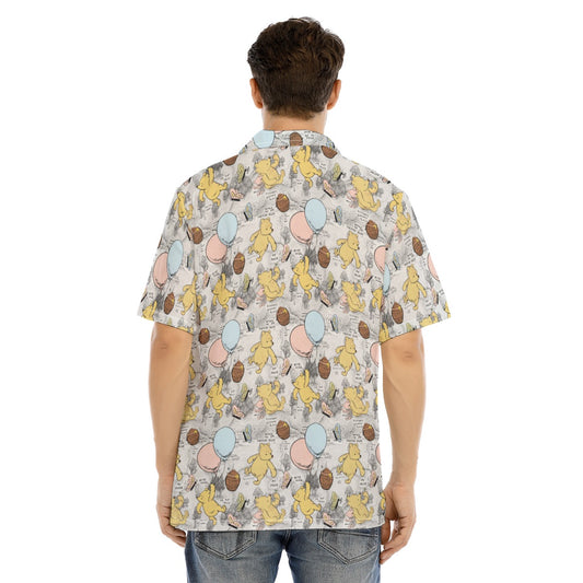 Silly Old Bear - Men's Hawaiian Button Up Shirt