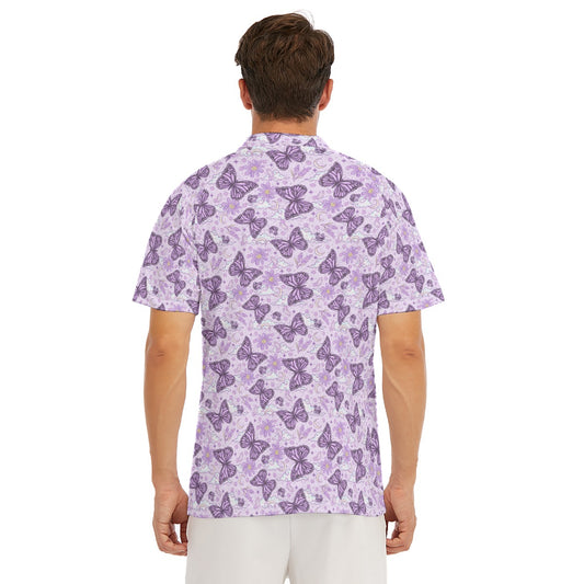 Lavender Butterflies - Men's Polo Shirt
