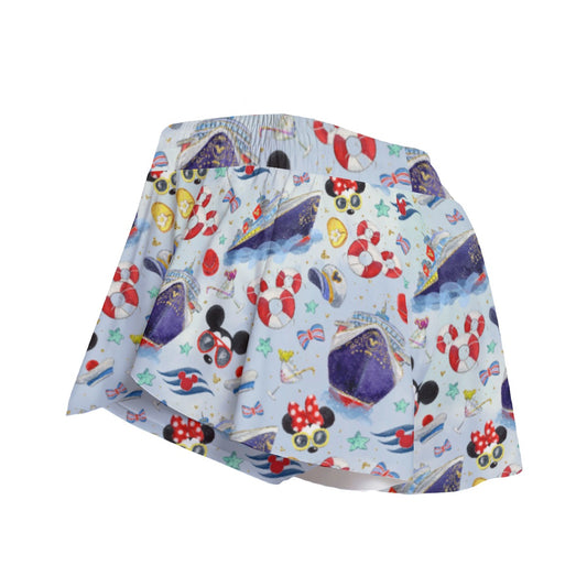 DCL Cruise Style Adventure - Women's Flowy Pocket Shorts