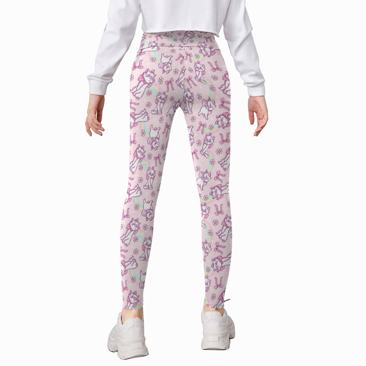 Rainbow Bow Kitty - Kid's Leggings