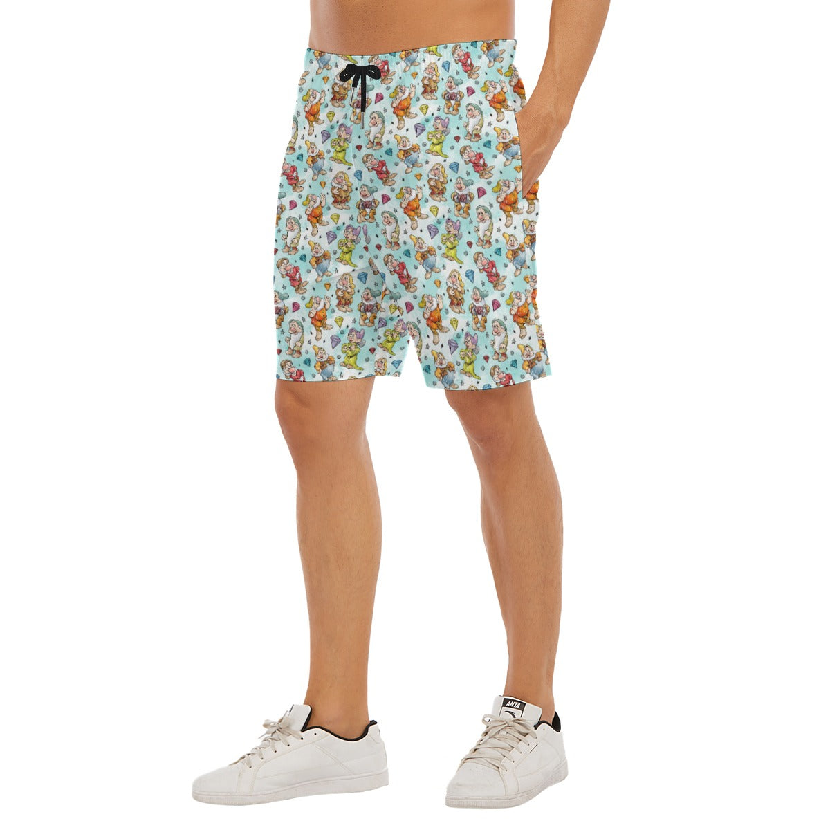 Seven Helpers Sketch - Men’s Pocket Beach Shorts
