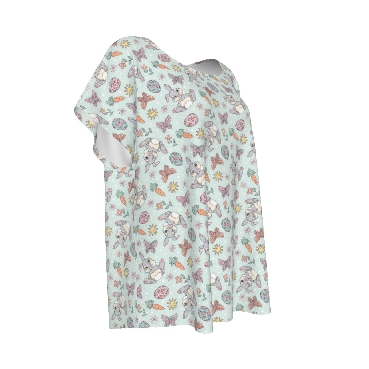Springtime Bunny Cheer - Women’s Relaxed Fit Scoop Tee