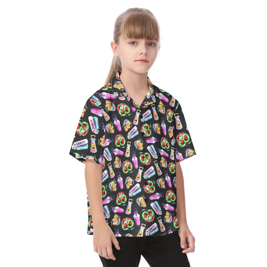Pick Your Poison - Kid's Hawaiian Button Up Shirt