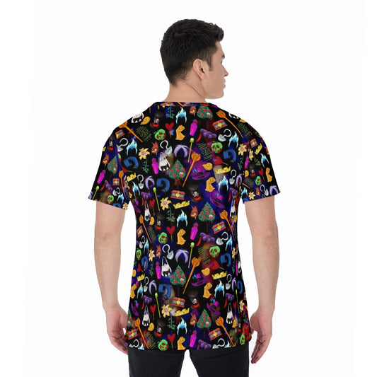 Villainous Icons Collage - Men's Short Sleeve T-Shirt
