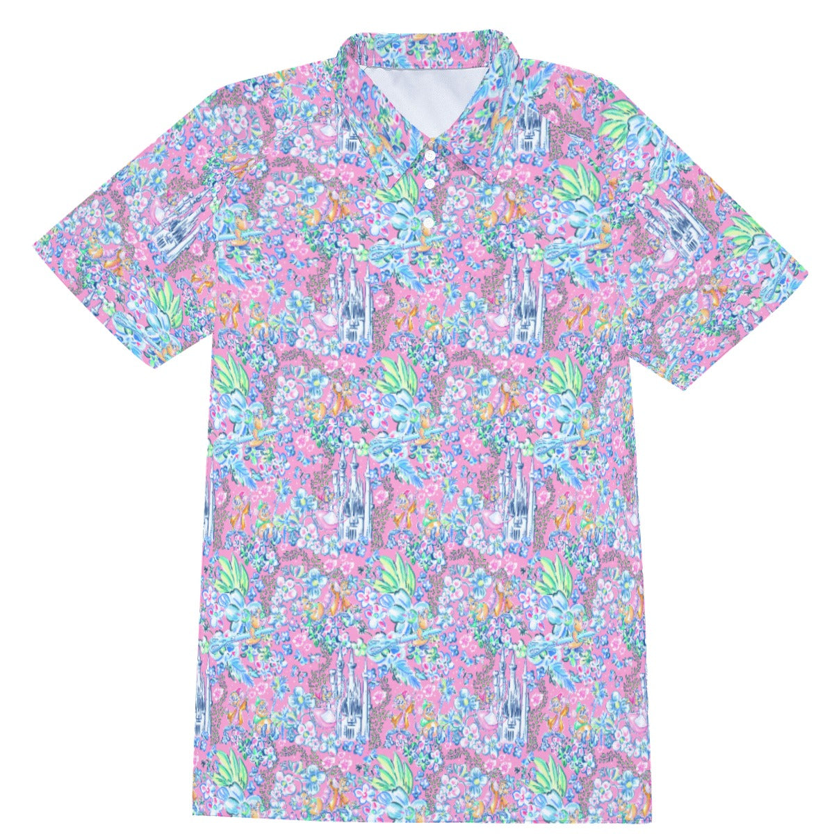 Bright Tropical Dreams - Enchanted Squeaky Helpers - Men's Polo Shirt
