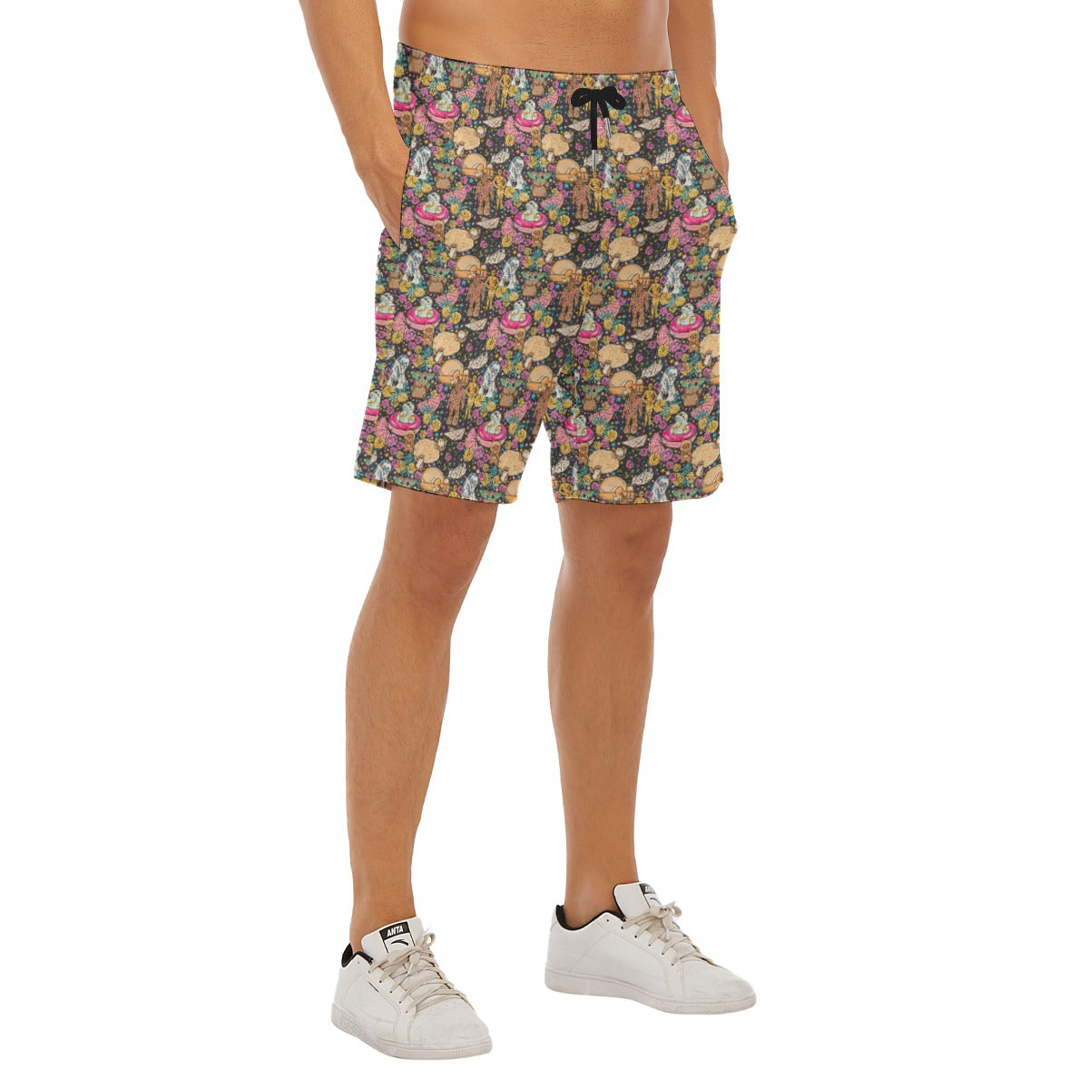 Tropical Space Squad - Men’s Pocket Beach Shorts