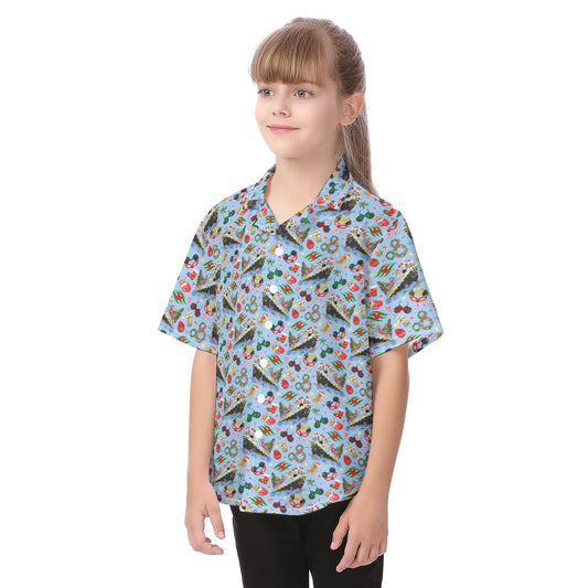 Very Merrytime Christmas Cruise - Kid's Hawaiian Button Up Shirt