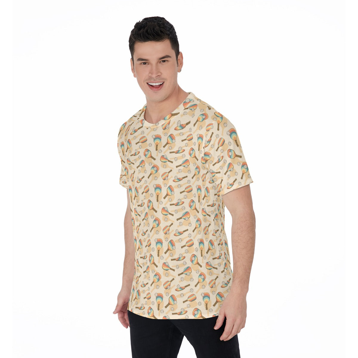 Retro Pickleball Volley - Men's Short Sleeve T-Shirt