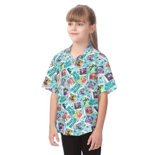 Heartbreaker Villaintine - Kid's Hawaiian Button Up Shirt