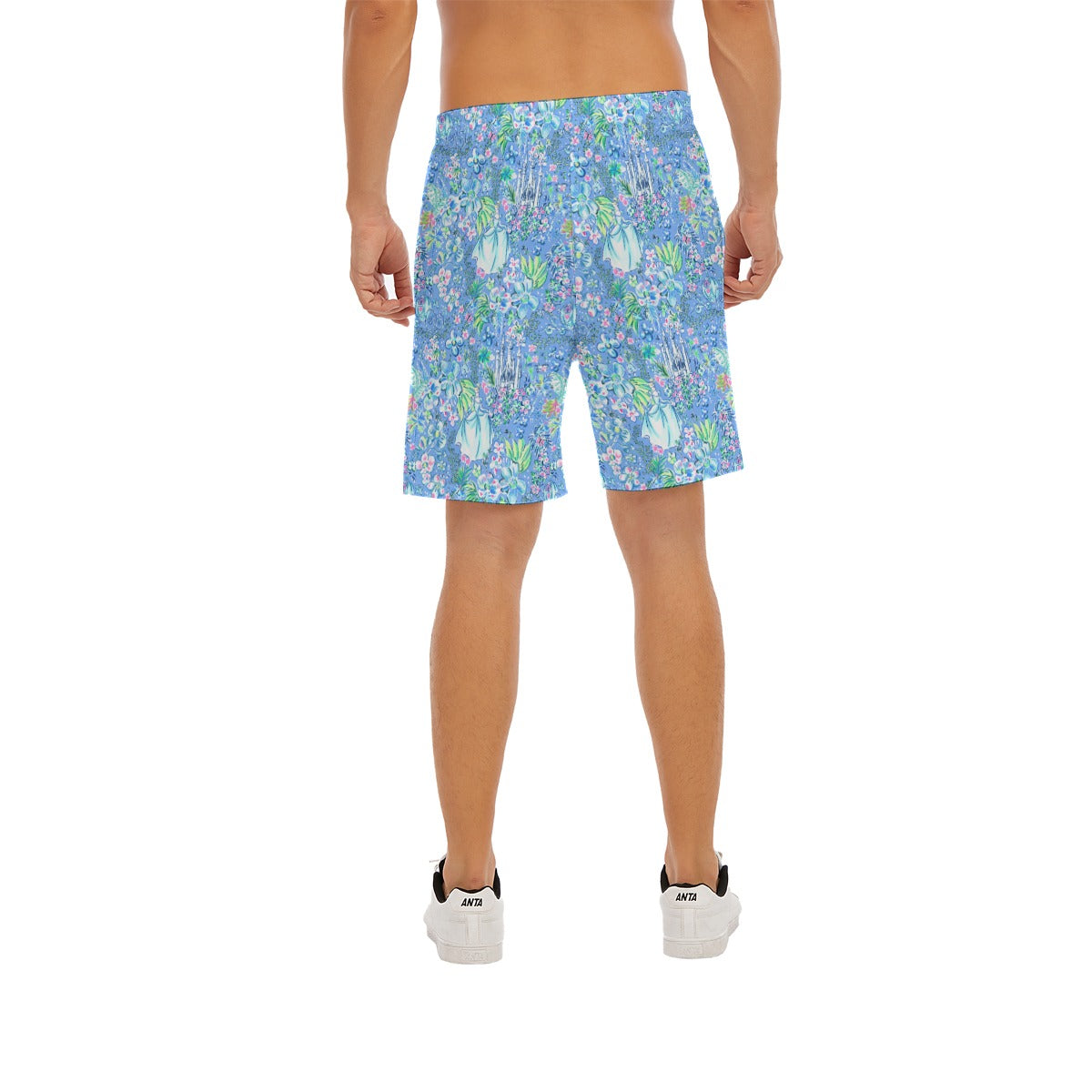Bright Tropical Princess - Royal Beach Day - Men’s Pocket Beach Shorts