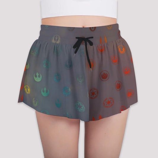 Galaxy Far Away - Girls’ Flowy Pocket Shorts