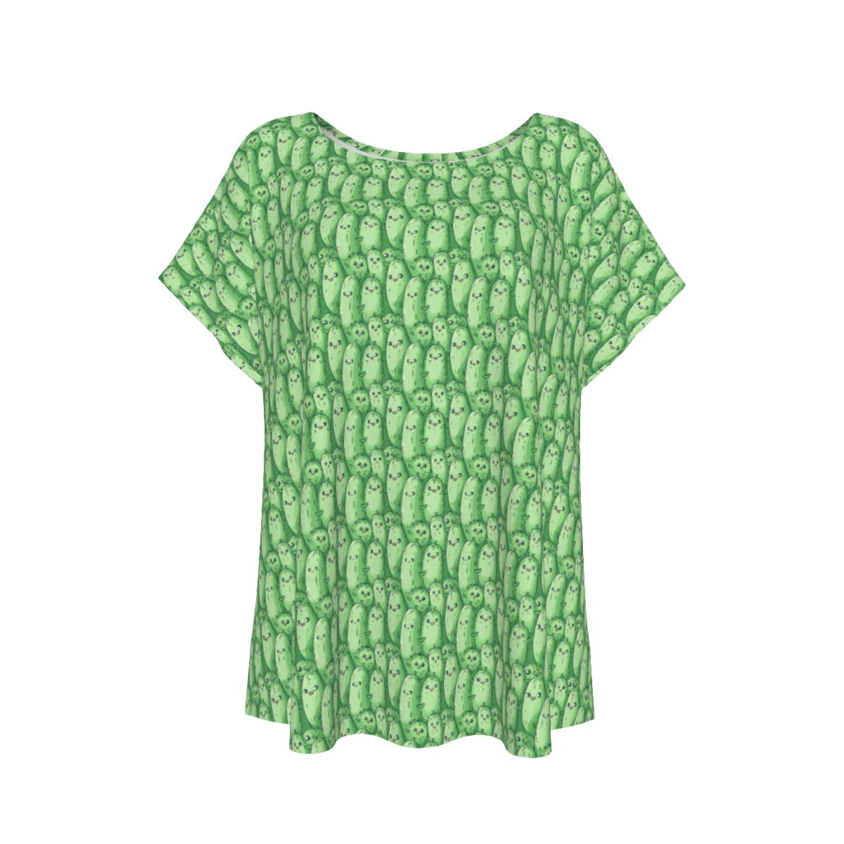 Kawaii Pickle Party - Women’s Relaxed Fit Scoop Tee
