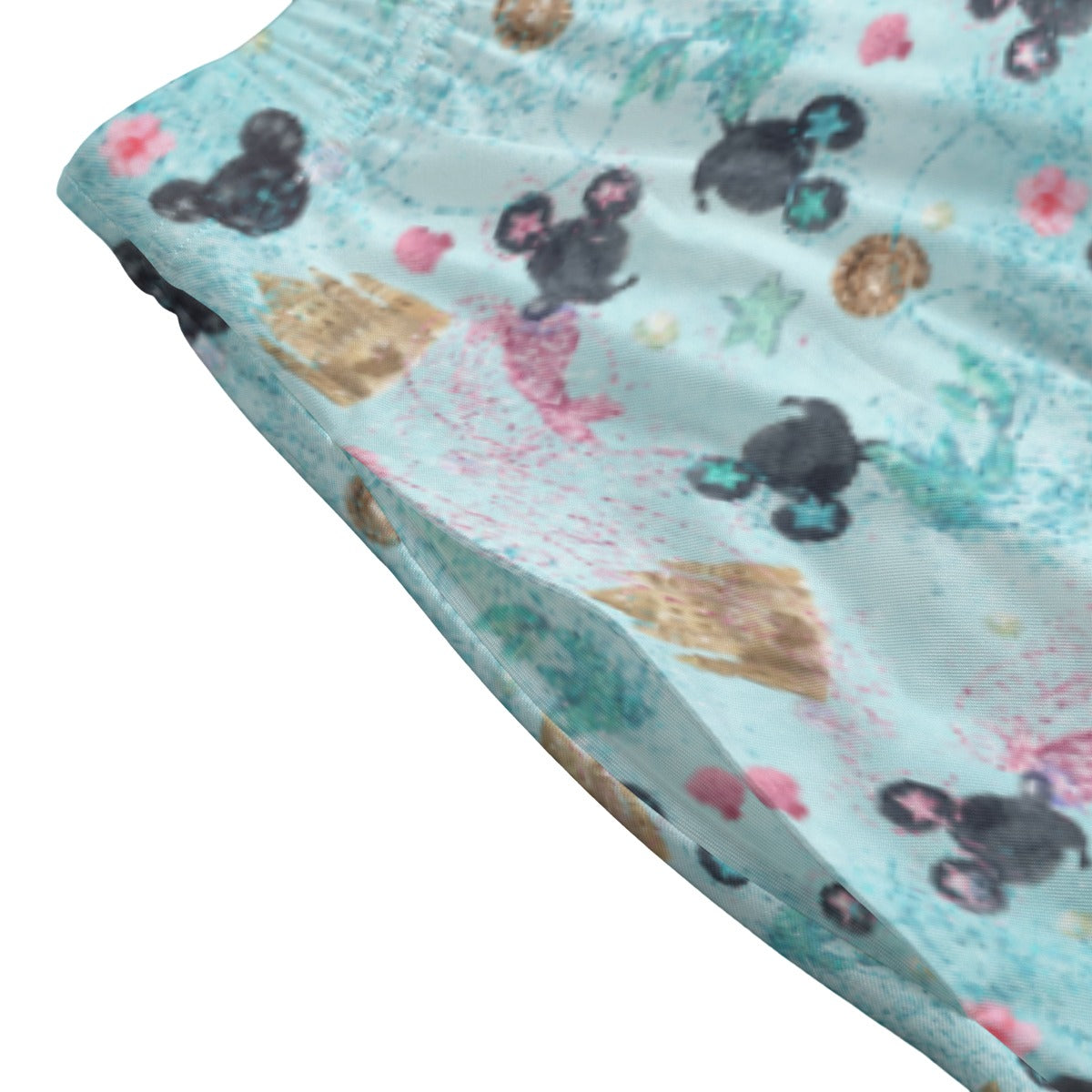 Watercolor Mermaid Mouse Ears - Women’s Pocket Midi Skirt