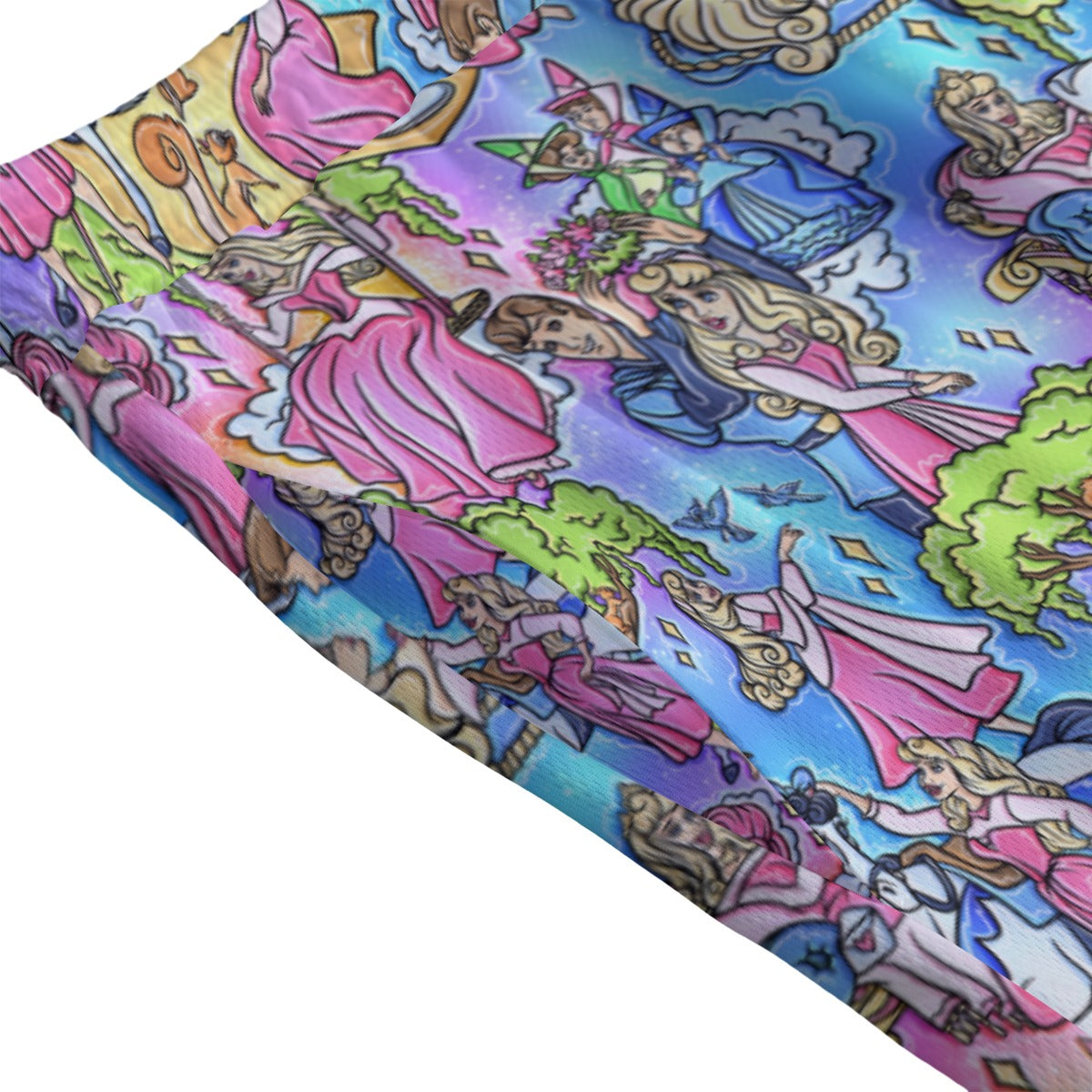 Dreaming Princess Storybook Scenes - Men’s Pocket Sports Shorts