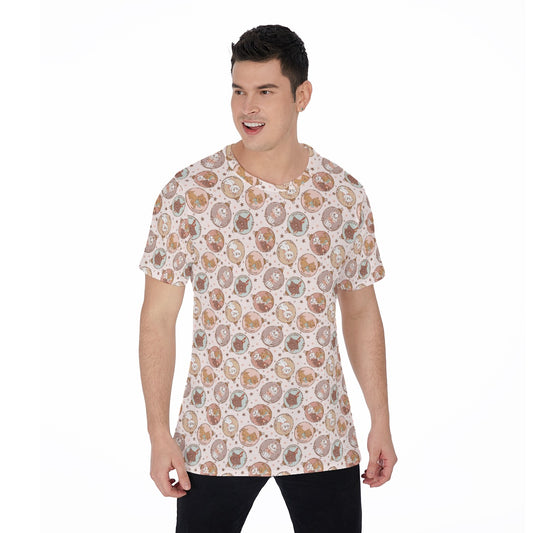 Festive Feline Baubles - Men's Short Sleeve T-Shirt