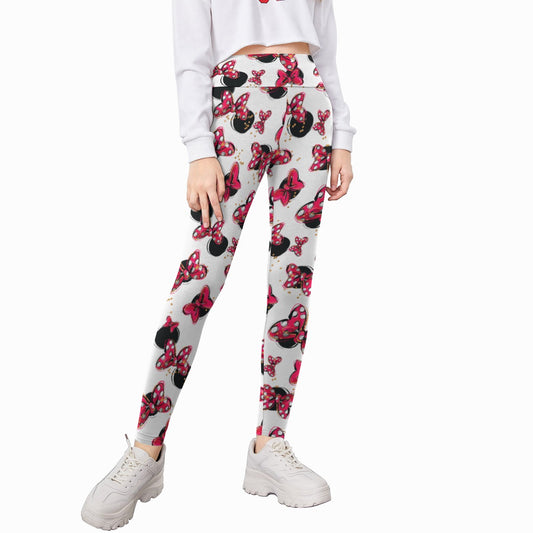Polka Dot Bows & Mouse Ears - Kid's Leggings